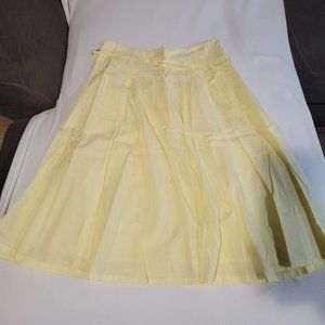 Pale yellow A-line Skirt